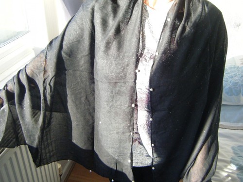 Premium plain chiffon shawl - plain,