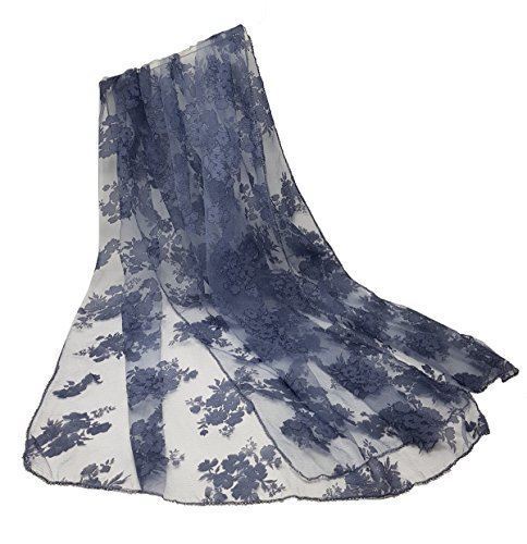 Trim velvet feel net scarf - trim,