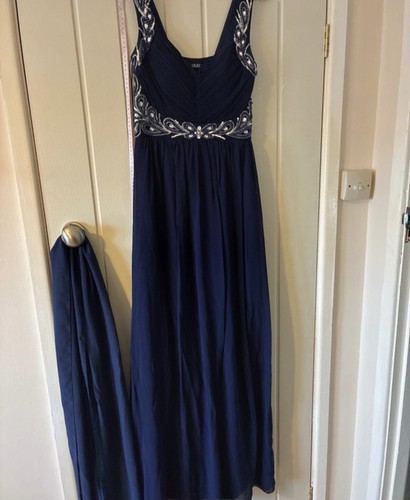 Navy occasion dress with shawl - occasion,