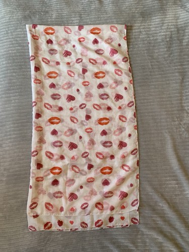 Large white shawl scarf - large, with