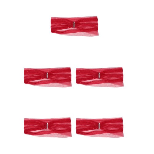 5pcs red bridal wedding - red,