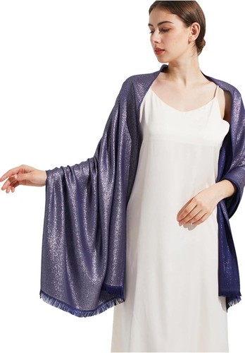 Sparkling metallic shawl - metallic, wrap