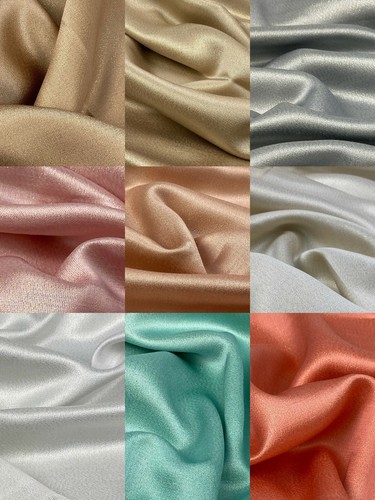 Silk shining plain scarf - silk,