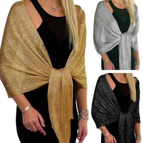 Evening dress shawl silver - dress,