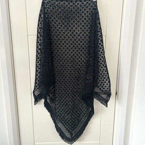 Black heavily beaded - 10.,