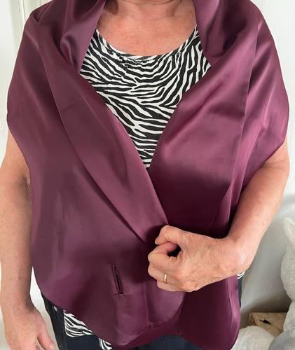 Kaliko burgundy satin occasion - burgundy,