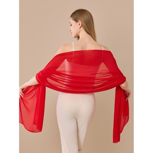Elegant chiffon shawl - chiffon, for