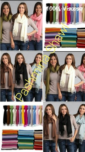 Pashmina 100 viscose - pashmina, plain