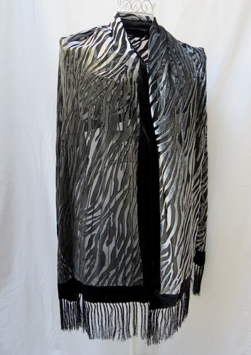 Besarani silk devore zebra - silk,