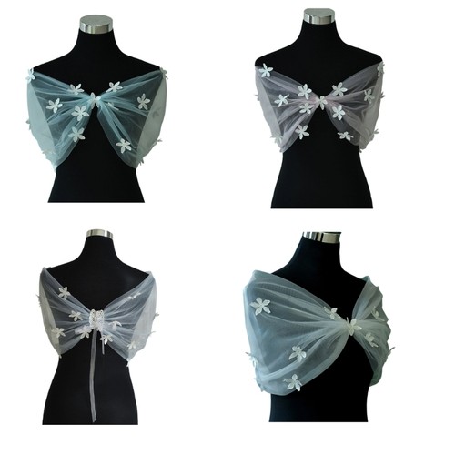 Classical sheer evening shawl - sheer,