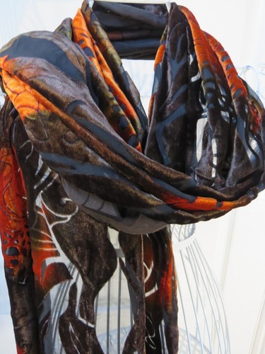Silk velvet devore - silk,